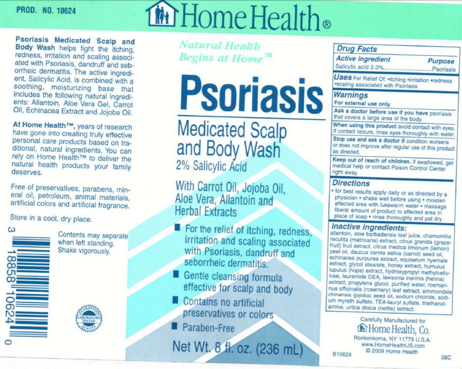 Home Health Psoriasis Medicated Scalp and Body Wash