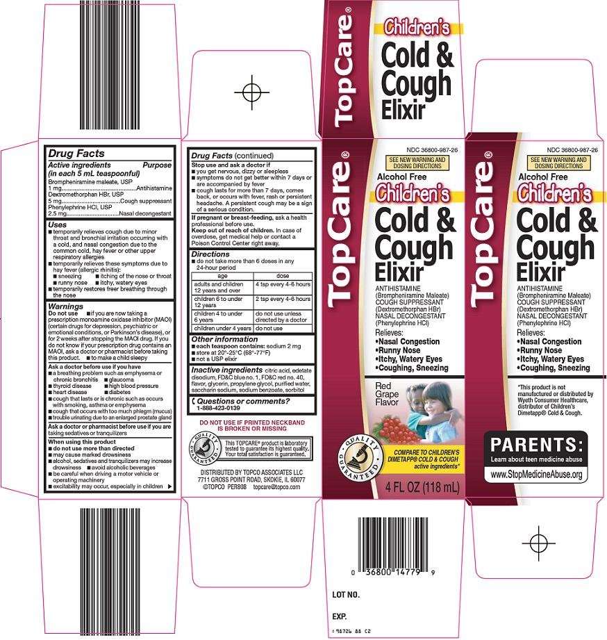 Topcare childrens cold and cough elixir