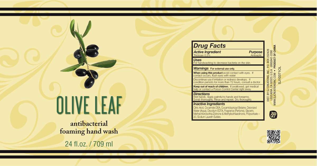 Olive Leaf Antibacterial Foaming Hand Wash