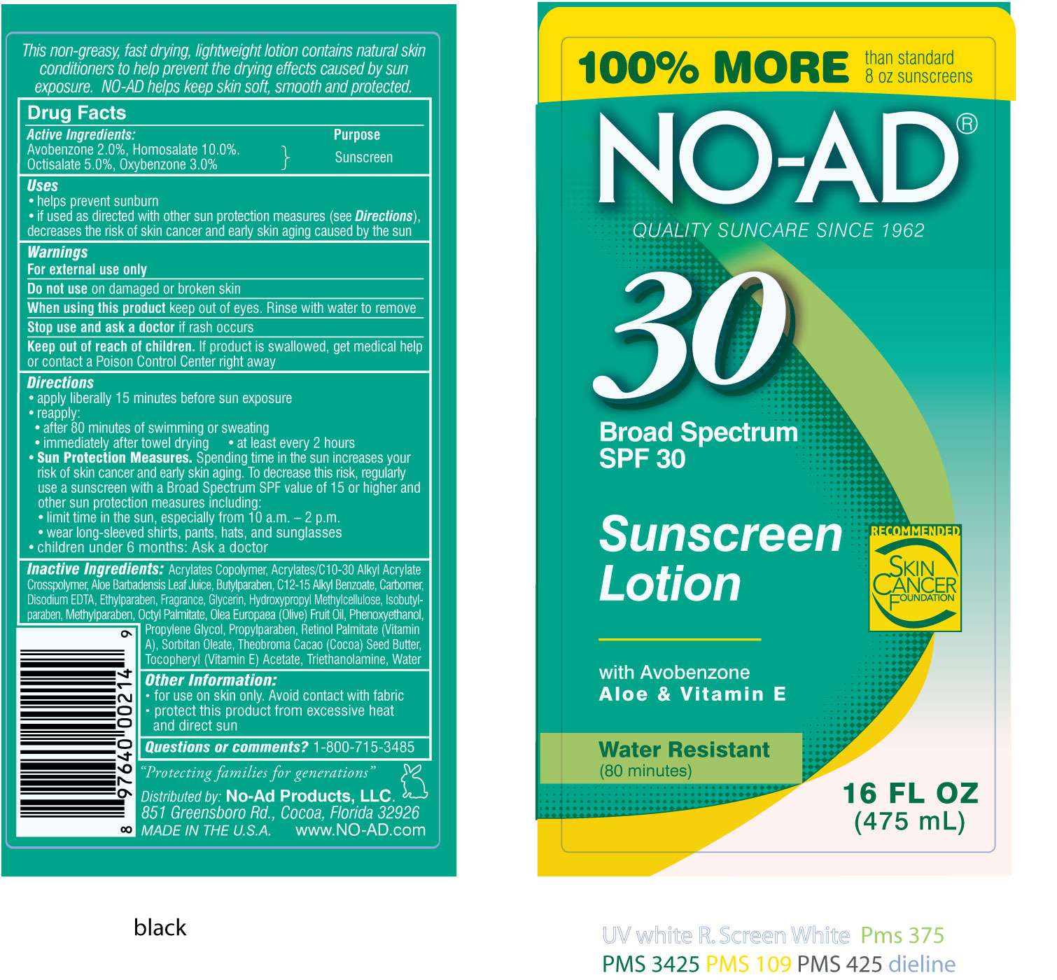 NO-AD 30 Sunscreen