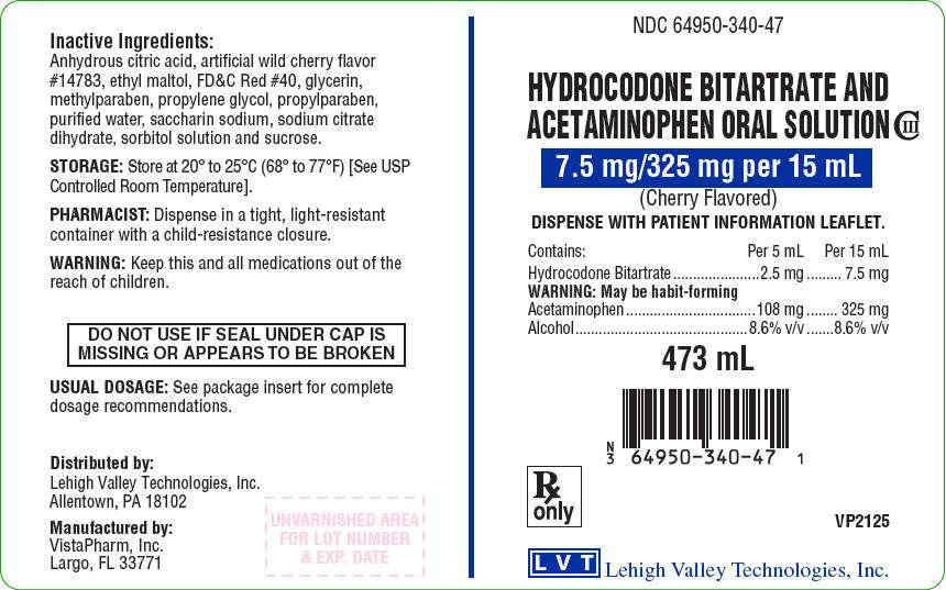 Hydrocodone Bitartrate and Acetaminophen