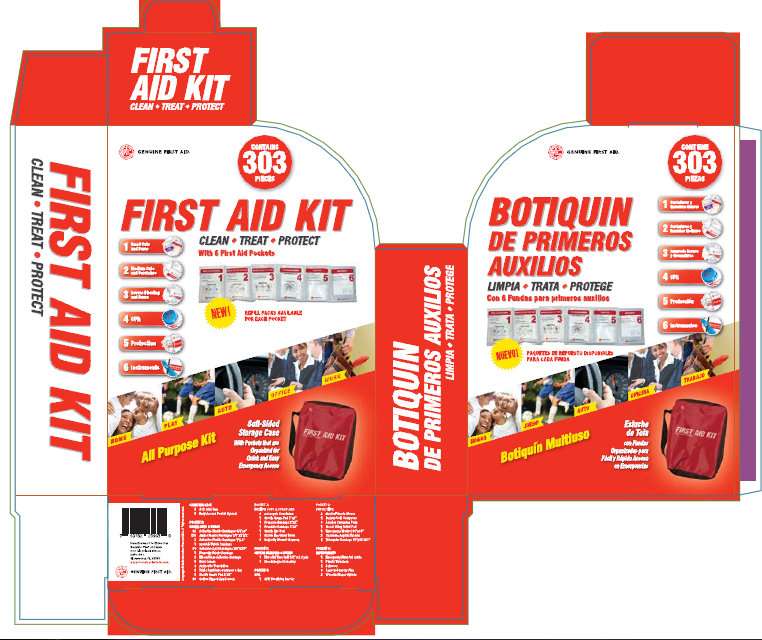FIRST AID Contains 303 PIECES