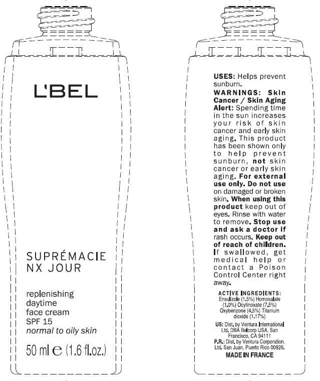 LBEL SUPREMACIE NX JOUR Replenishing Treatment Daytime Face SPF 15 Normal To Oily Skin