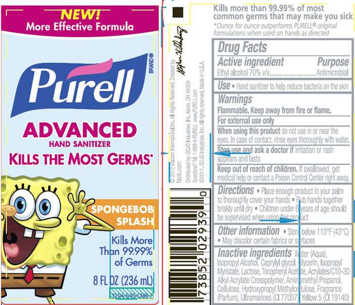 PURELL Advanced Hand Sanitizer SpongeBob Splash