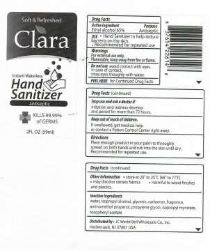 Clara Instant Waterless Hand Sanitizer