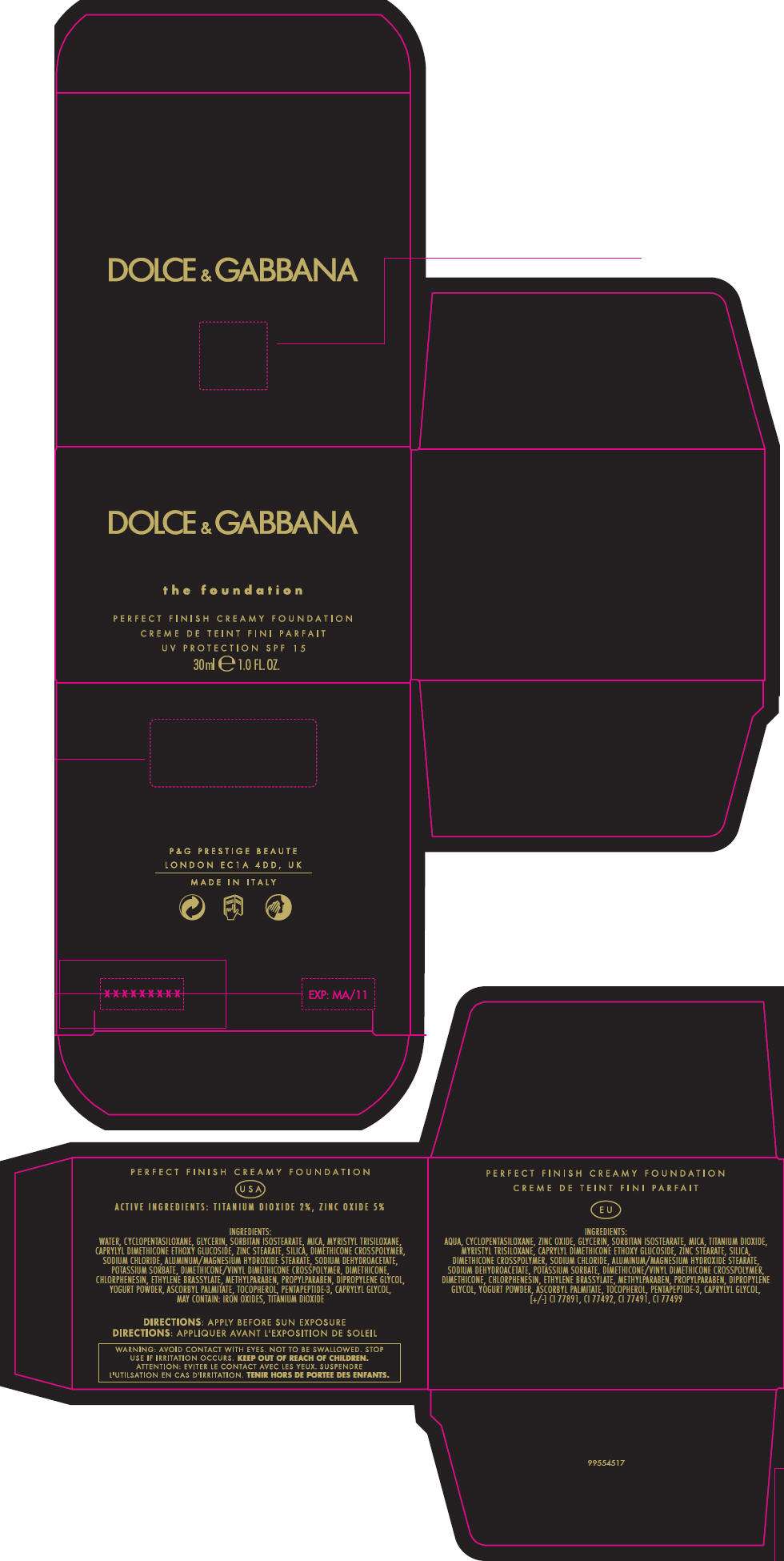 Dolce and Gabbana The Foundation