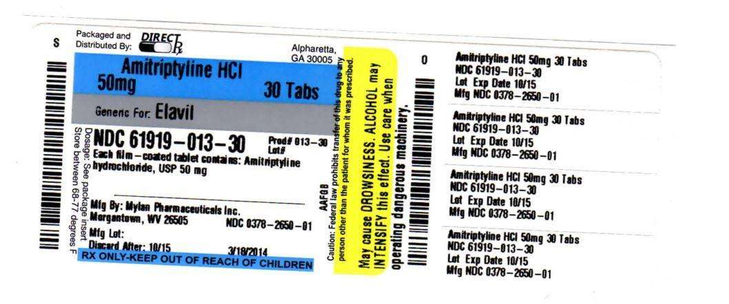 AMITRIPTYLINE HYDROCHLORIDE