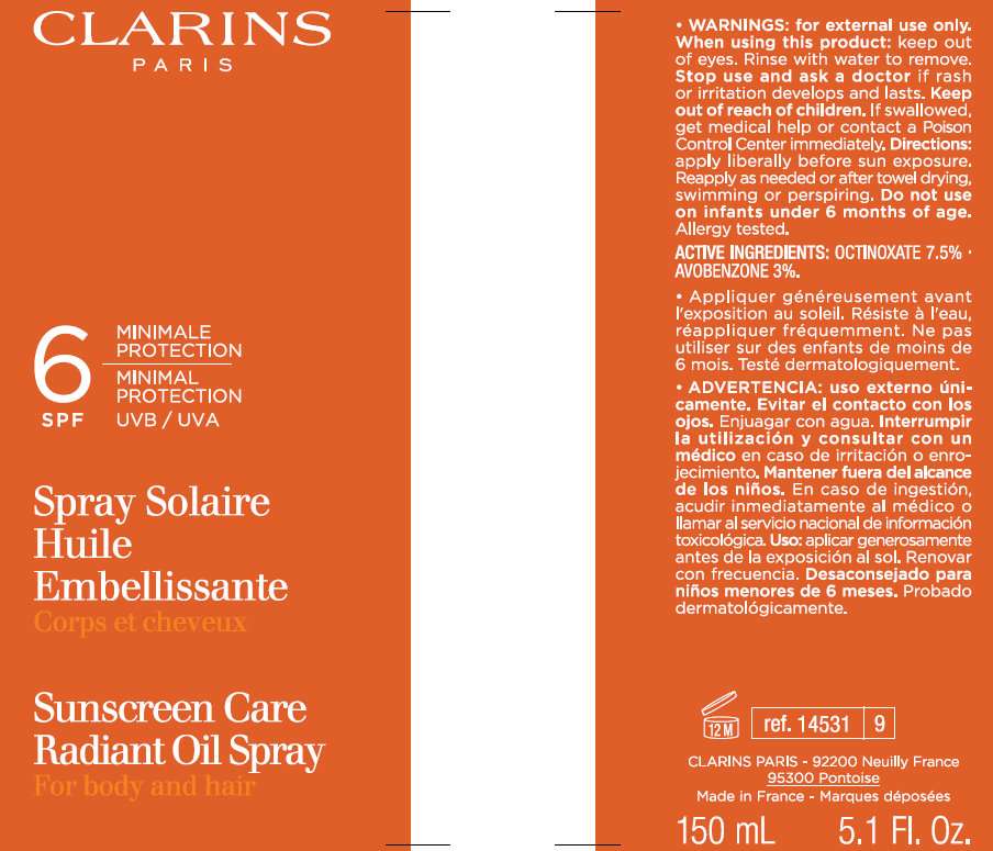 Clarins Sunscreen Care Radiant SPF 6 UVB/UVA