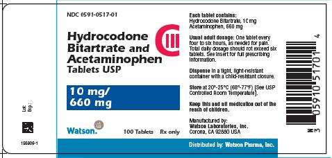 Hydrocodone Bitartrate and Acetaminophen