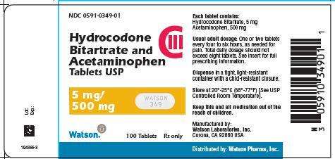 Hydrocodone Bitartrate and Acetaminophen