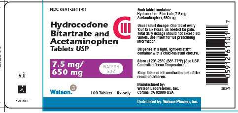 Hydrocodone Bitartrate and Acetaminophen