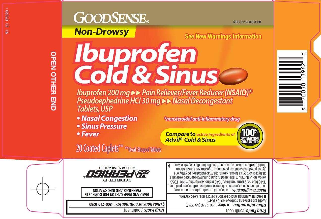 good sense ibuprofen cold and sinus