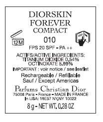 CD DiorSkin Forever Compact Flawless Perfection Fusion Wear Makeup SPF 25 - 010