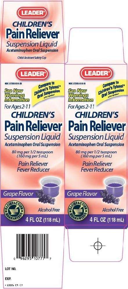 leader childrens pain reliever