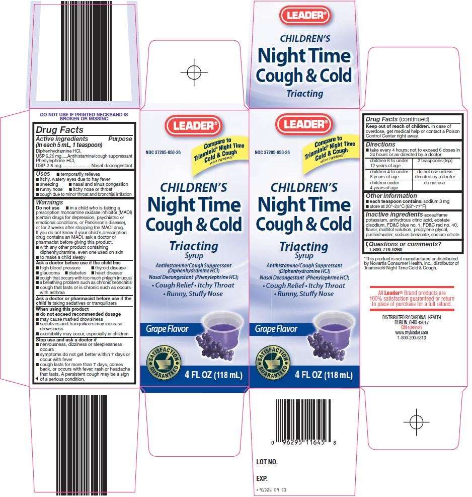 leader night time cough and cold