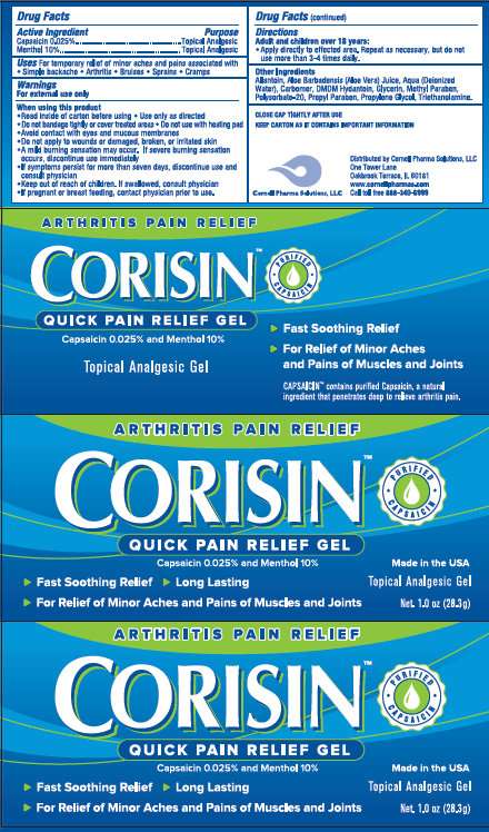 CORISIN ARTHRITIS PAIN RELIEF