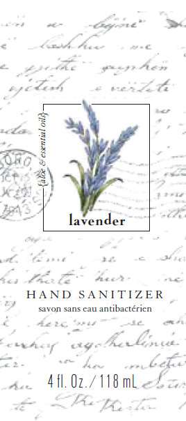 LETTERS Lavender Hand Sanitizer