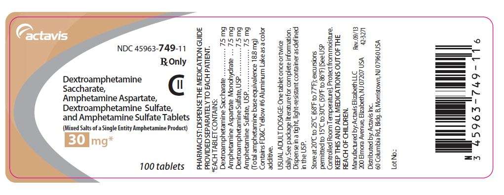 Dextroamphetamine Saccharate, Amphetamine Aspartate, Dextroamphetamine Sulfate and Amphetamine Sulfate