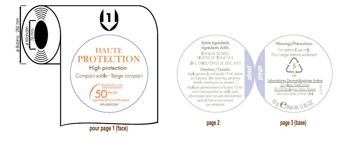 HAUTE PROTECTION High Protection Tinted Compact BROAD SPECTRUM SPF 50 BEIGE