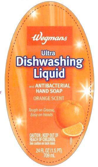 Wegmans Ultra Dishwashing Orange Scent