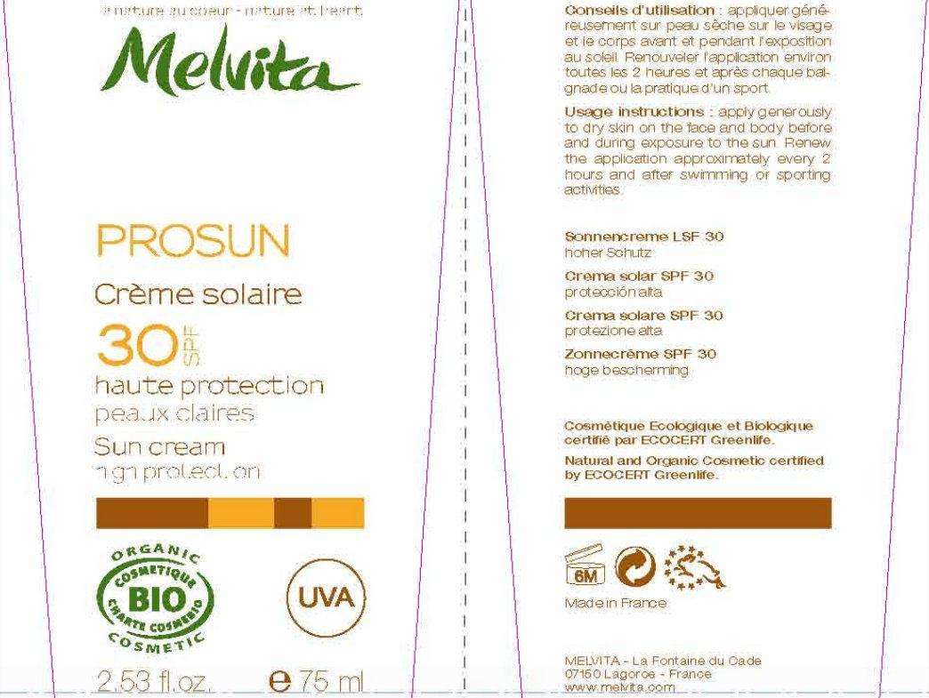 Melvita PROSUN SPF 30 Sun