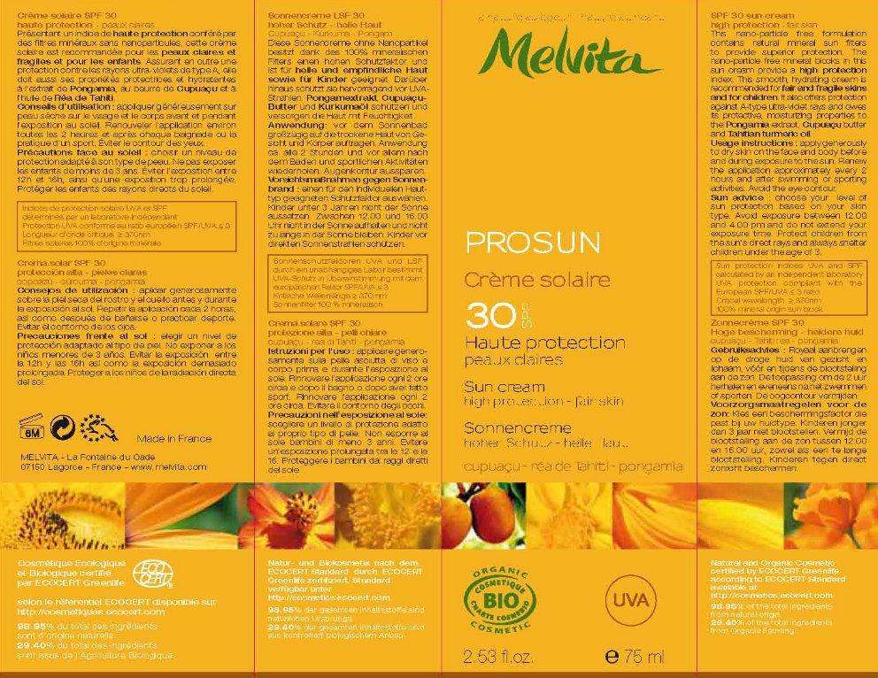 Melvita PROSUN SPF 30 Sun