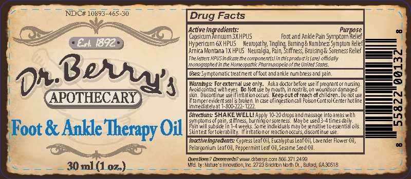 Dr. Berrys APOTHECARY Foot and Ankle Therapy Oil