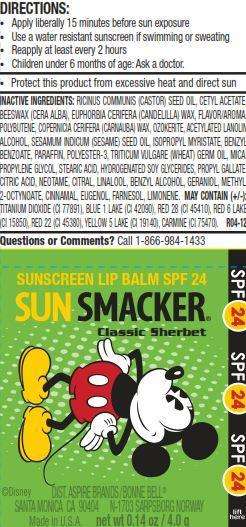 Mickey Sun Smacker SPF 24 Classic Sherbet