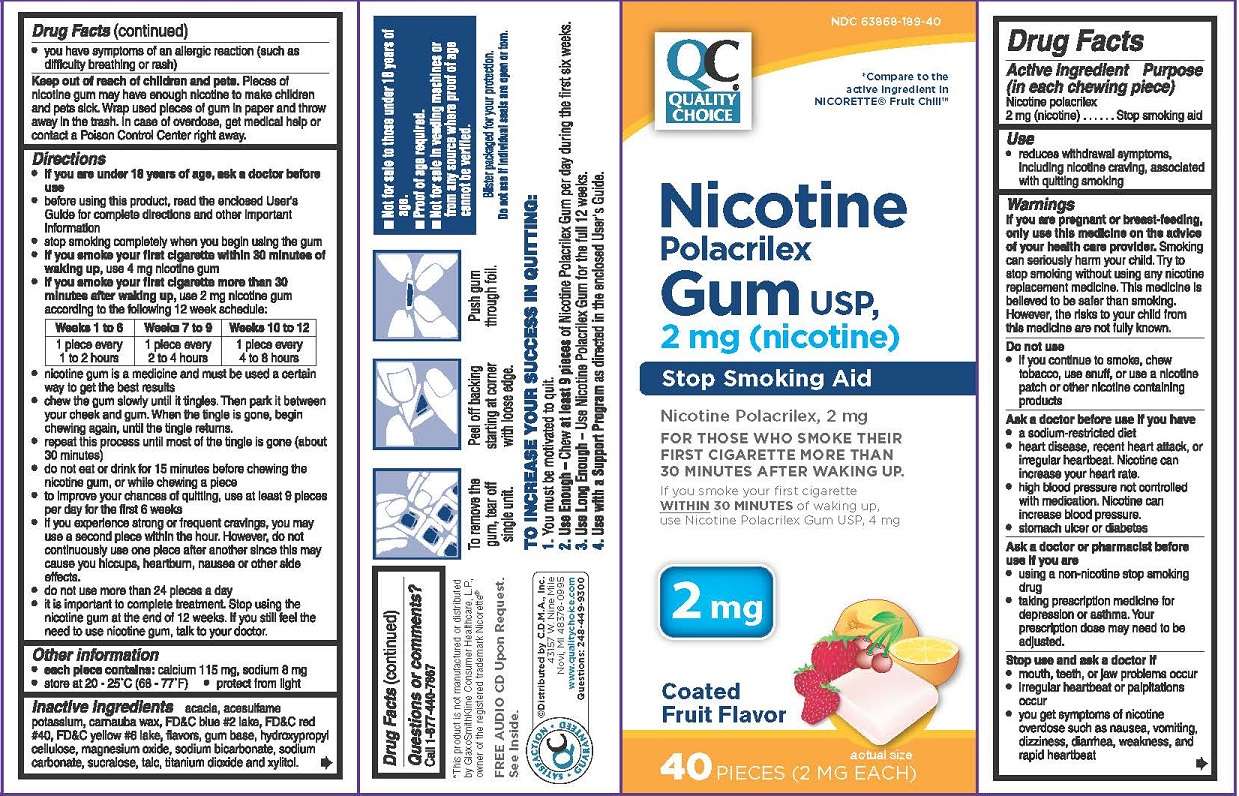 Nicotine Polacrilex, Coated Fruit Flavor