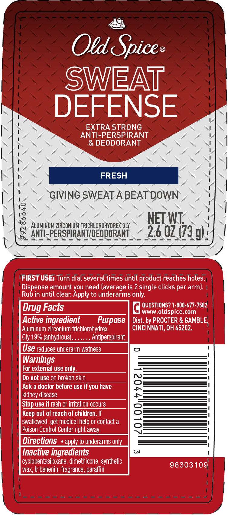 Old Spice Red Zone Sweat Defense