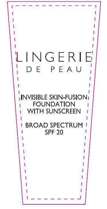 LINGERIE DE PEAU INVISIBLE SKIN-FUSION FOUNDATION WITH SUNSCREEN BROAD SPECTRUM SPF 20 01 BEIGE PALE