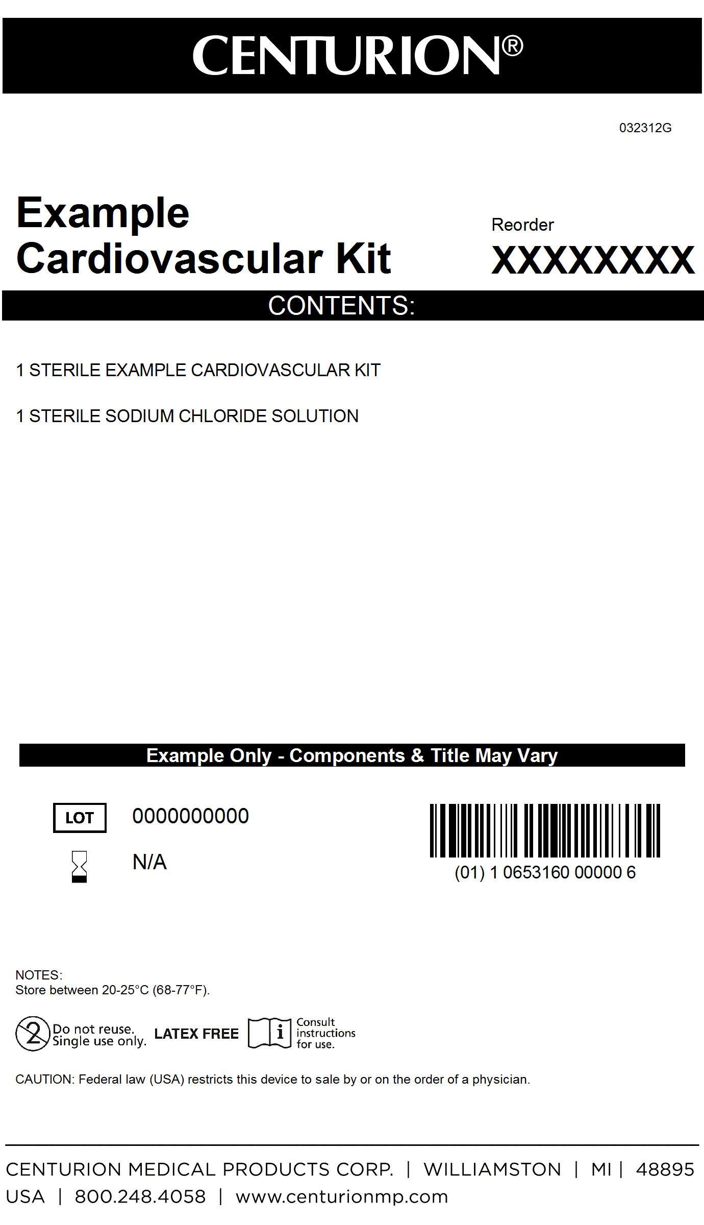 Cardiovascular Procedure Kit