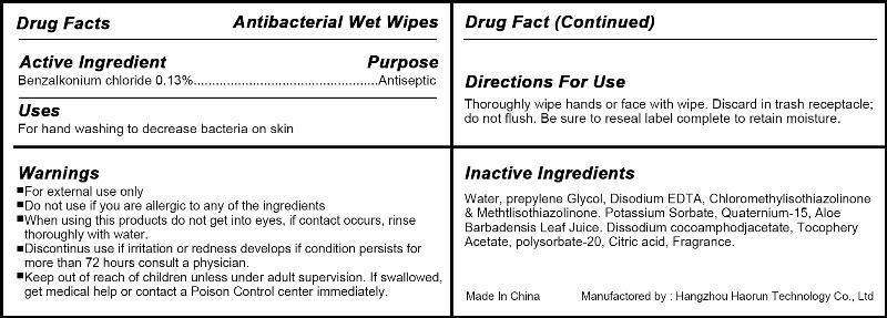 antibacterial wet wipes