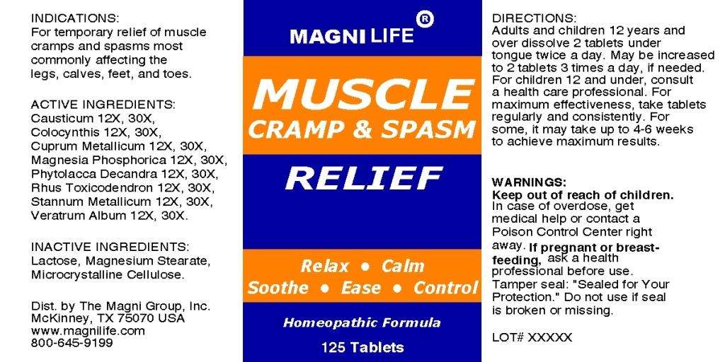 Muscle Cramp and Spasm Relief