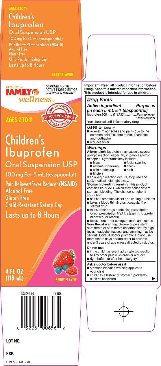 family wellness childrens ibuprofen