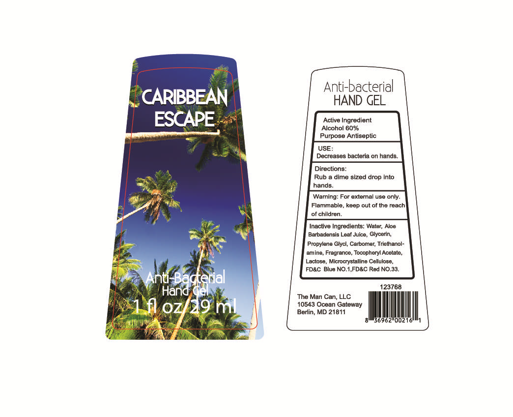 Anti-Bacterial Hand Gel Caribbean Escape