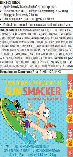 Phineas and Ferb Sun Smacker SPF 24 Vanilla Vacation