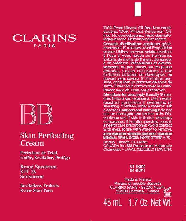 CLARINS BB Skin Perfecting Broad Spectrum SPF 25 Sunscreen 01 Light
