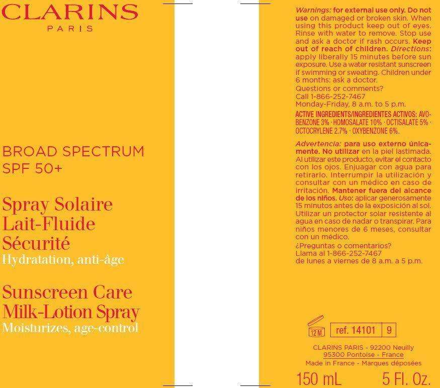 CLARINS BROAD SPECTRUM SPF 50 Plus - SUNSCREEN CARE MILK