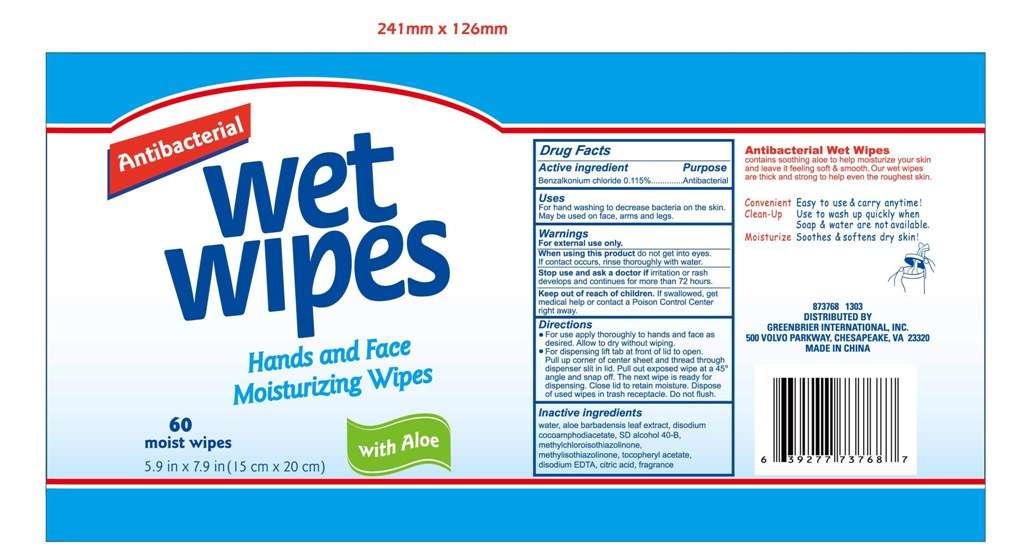 Antibacterial Wet Wipes