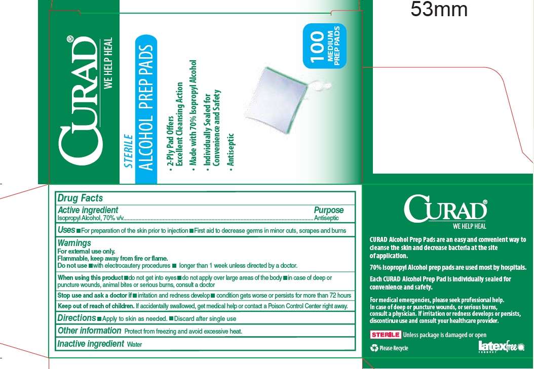 Curad Alcohol Prep Pads