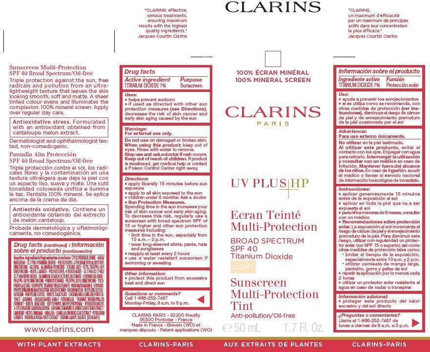 CLARINS UV PLUS HP Broad Spectrum SPF 40 Sunscreen Multi-Protection Tint MEDIUM