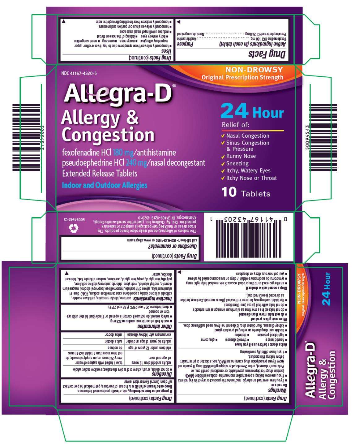Allegra-D 24 Hour Allergy and Congestion