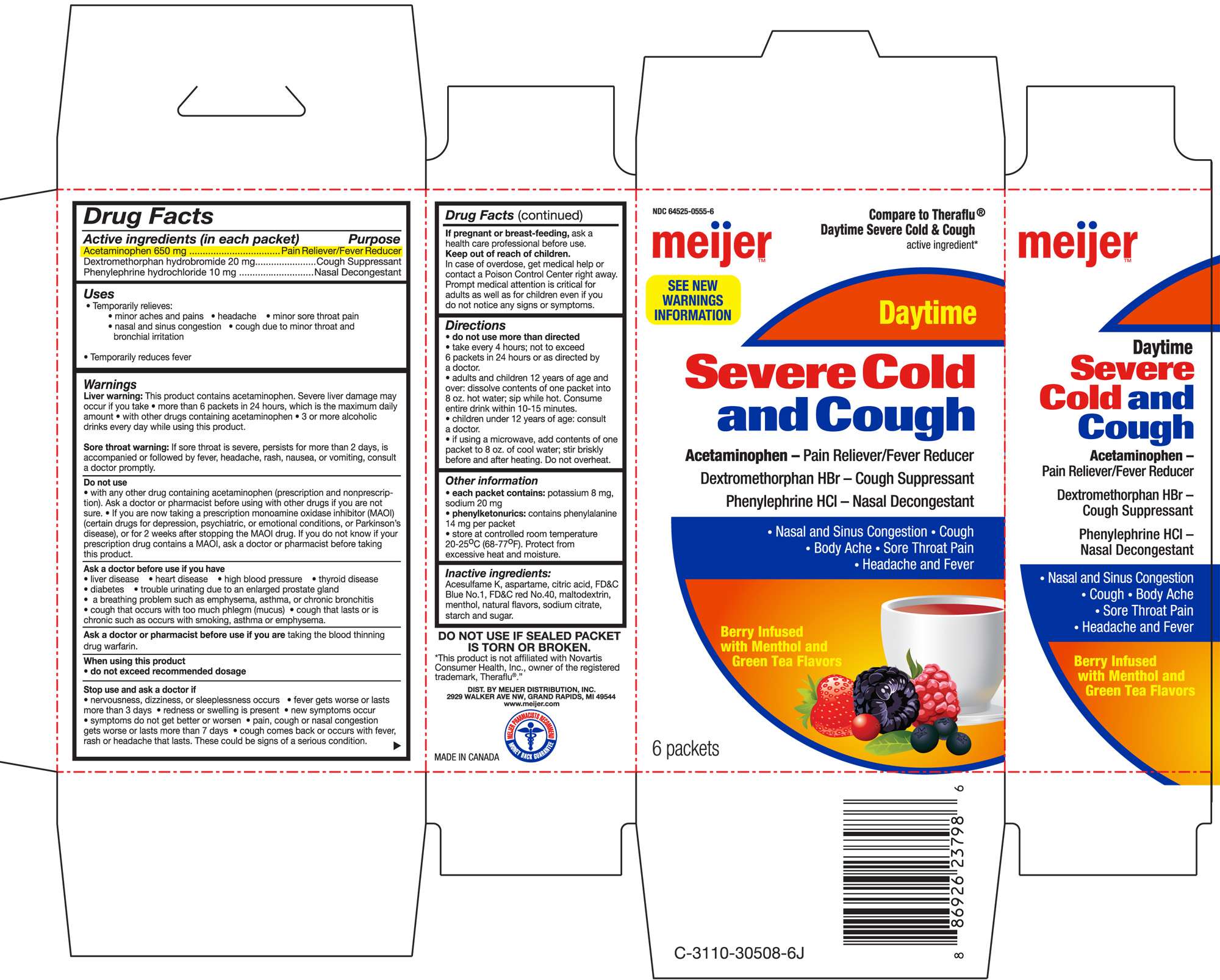 Meijer Daytime Severe Cold and Cough