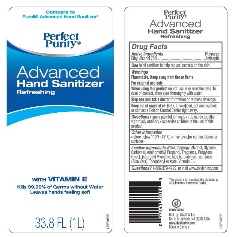 Perfect Purity Advanced Hand Sanitizer Refreshing