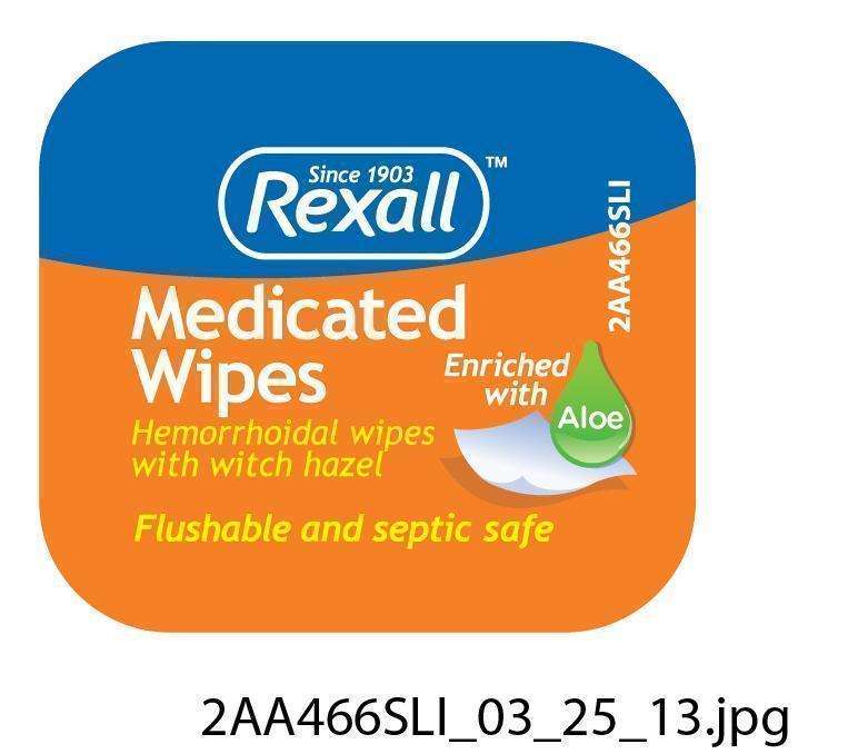 Rexall Medicated WipesHemorrhoidal wipe