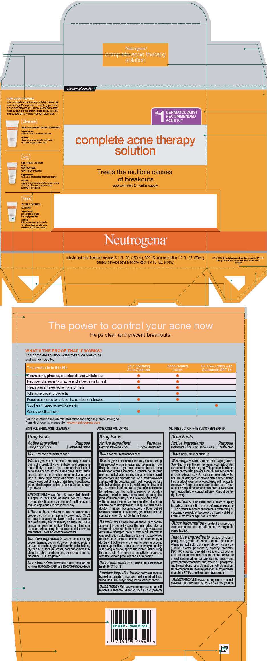 Neutrogena Complete Acne Therapy Solution