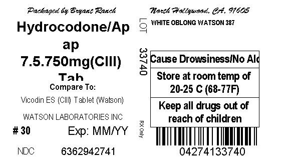 Hydrocodone Bitartrate and Acetaminophen