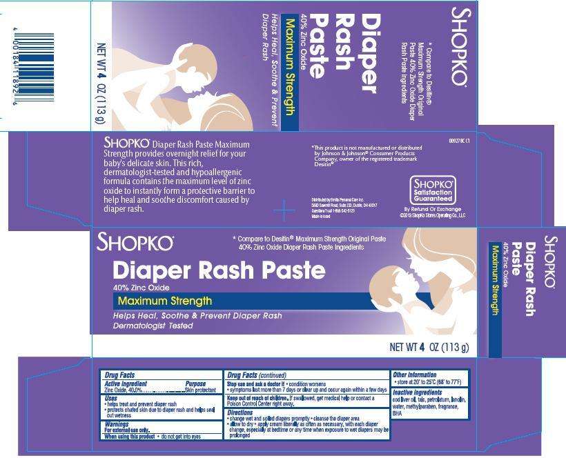 Shopko Diaper Rash Maximum Strength