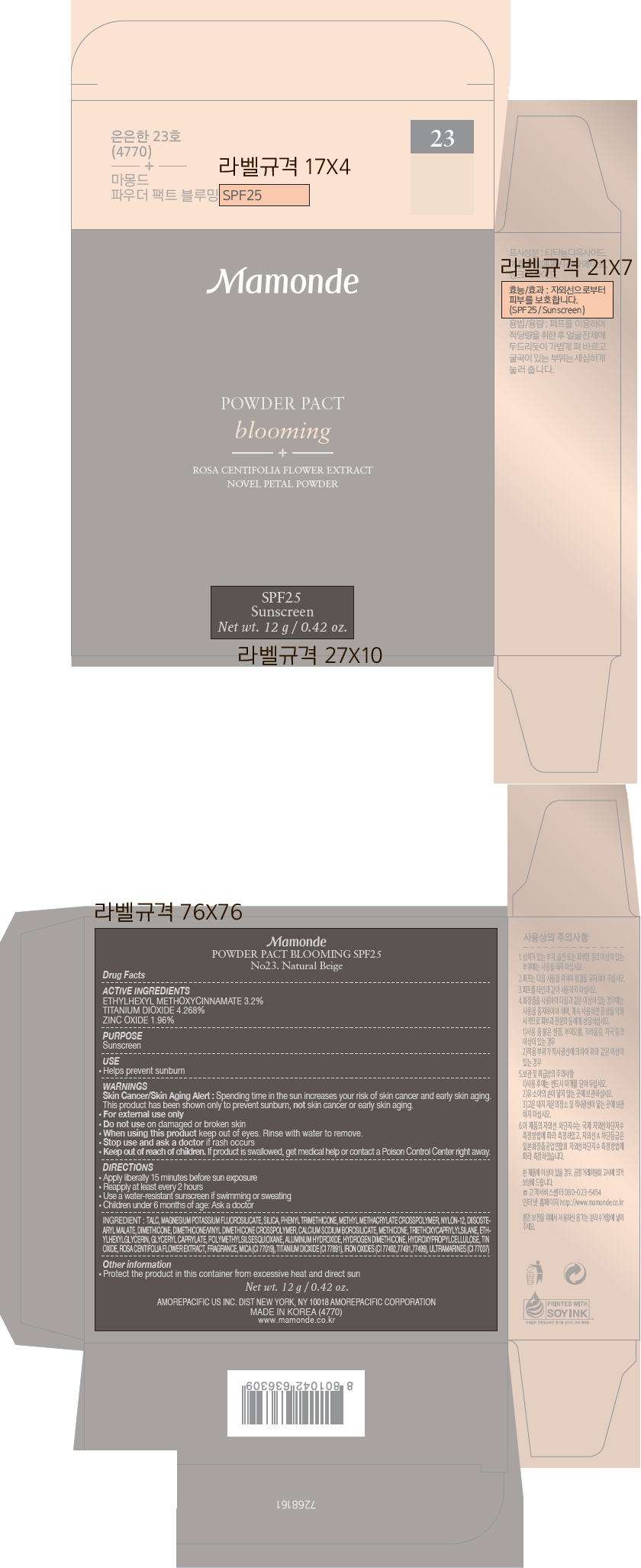 MAMONDE PACT BLOOMING 21